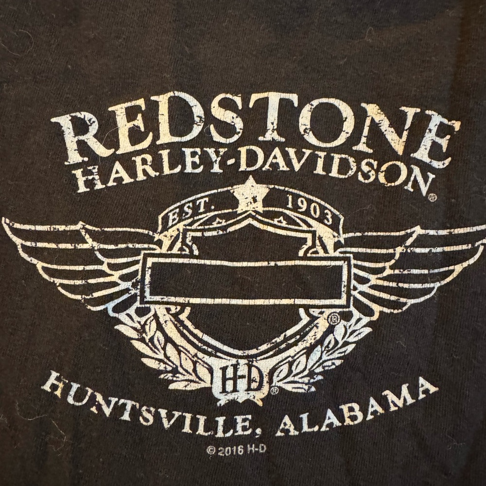 Harley-Davidson Charcoal V-Neck Tee - Picture 6 of 9